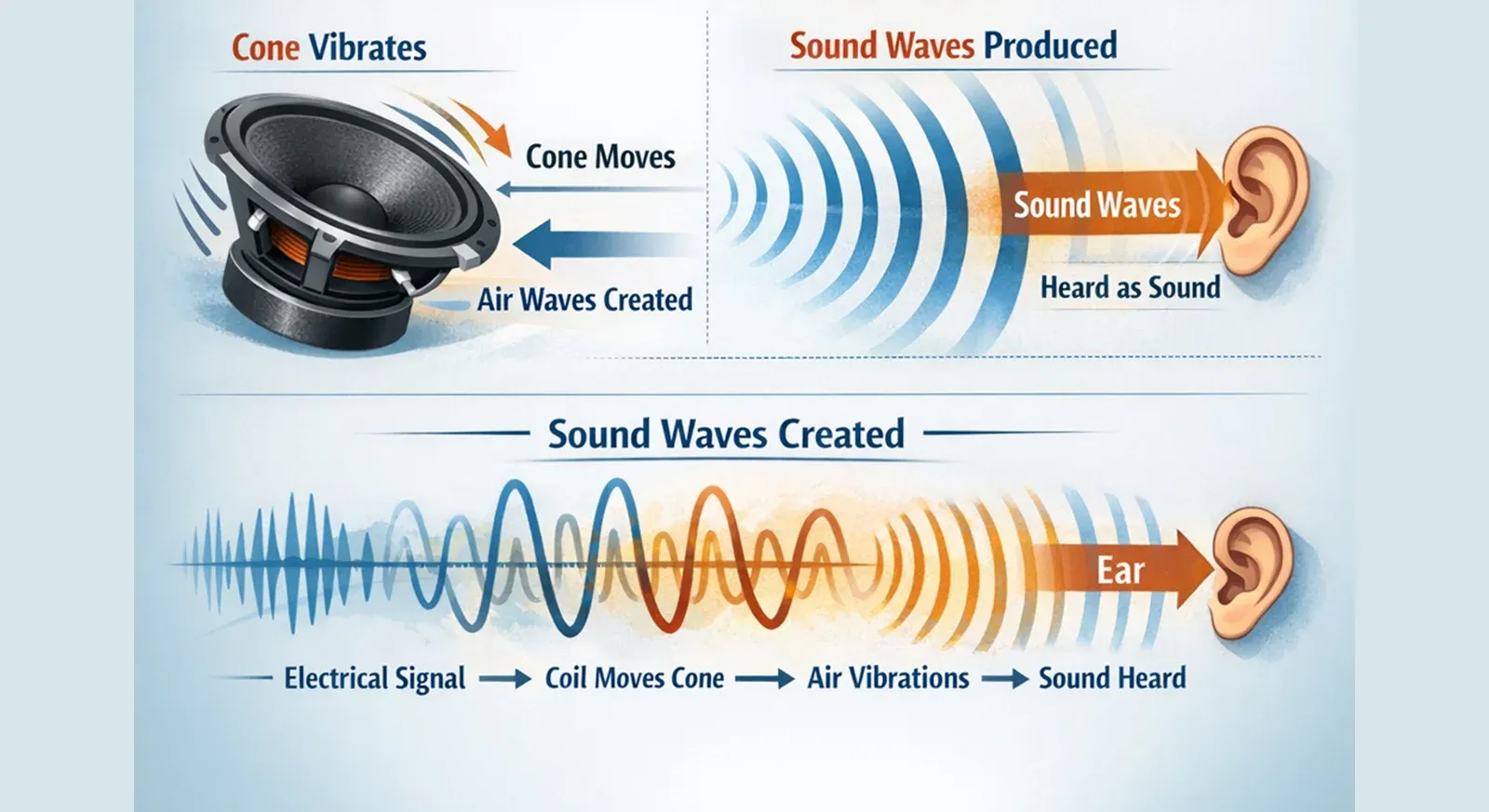 How a Speaker Produces Sound: Step-by-Step Explanation simple step